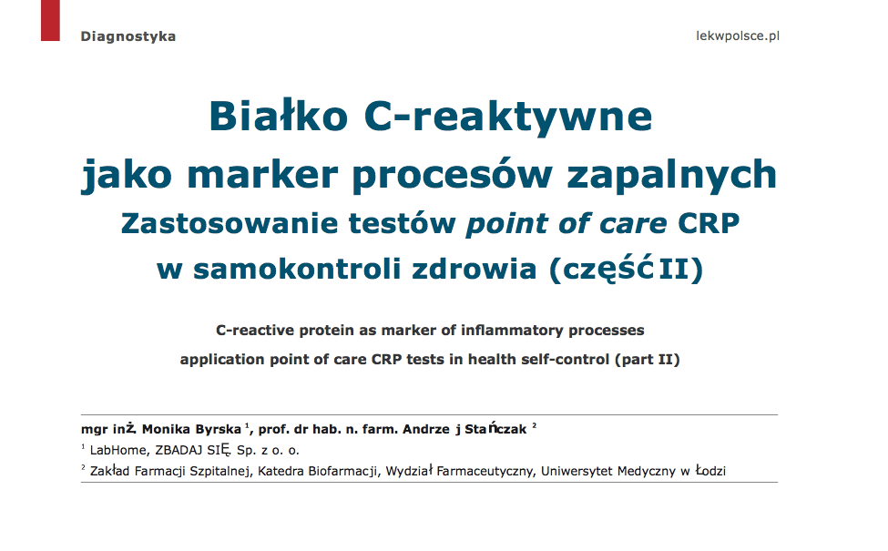 Białko C-reaktywne_Lek w Polsce